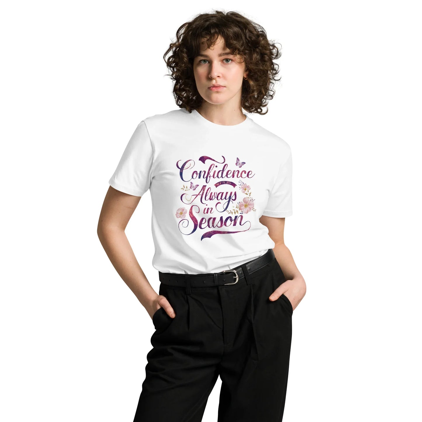 Women's Premium T-Shirt | Confidence Always In Season - AwRans Clothing