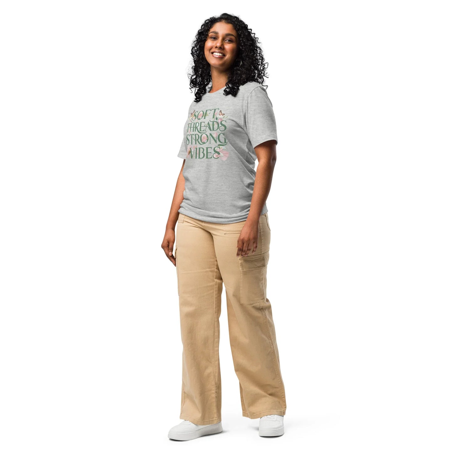 Women's T-Shirt | Soft Threads Strong Vibes - AwRans Clothing