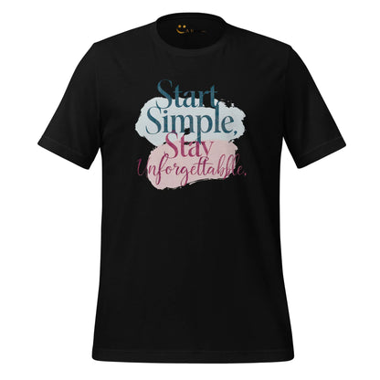 Women's T-Shirt | Start Simple Stay Unforgettable - AwRans Clothing