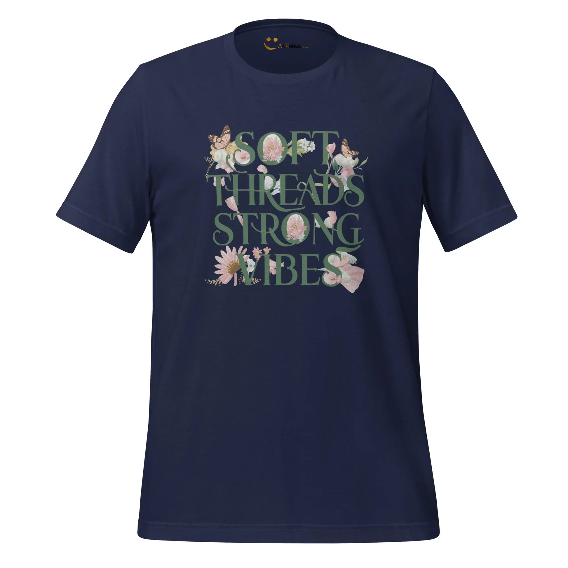 Women's T-Shirt | Soft Threads Strong Vibes - AwRans Clothing