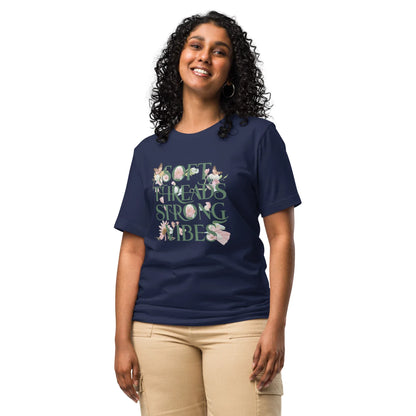 Women's T-Shirt | Soft Threads Strong Vibes - AwRans Clothing