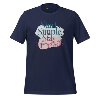 Women's T-Shirt | Start Simple Stay Unforgettable - AwRans Clothing