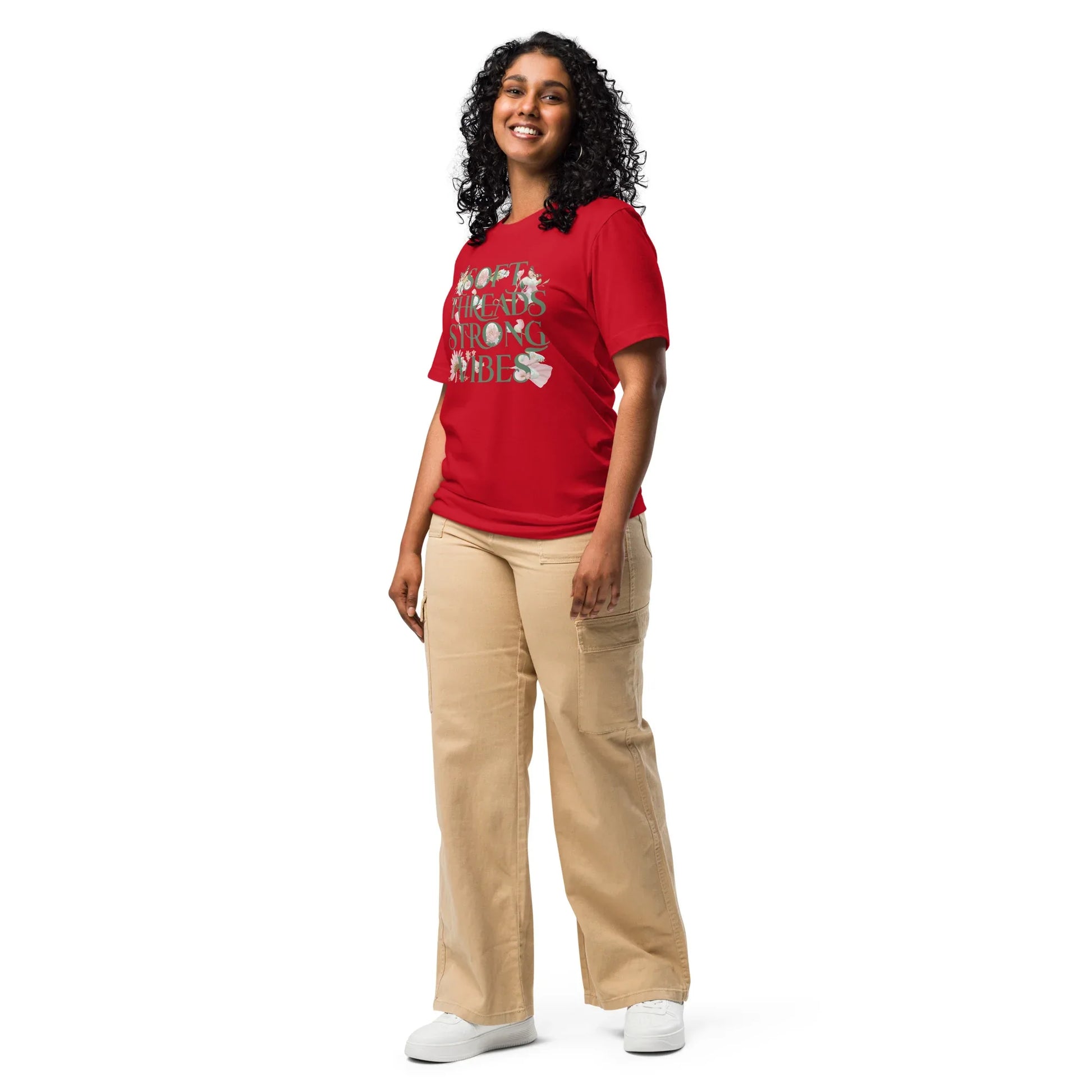 Women's T-Shirt | Soft Threads Strong Vibes - AwRans Clothing