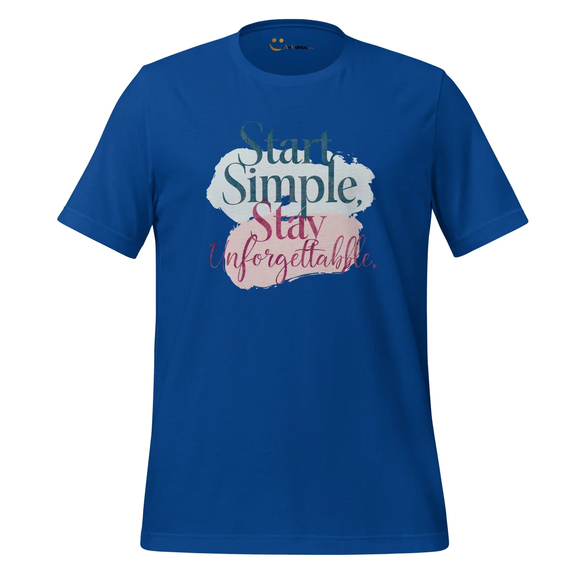 Women's T-Shirt | Start Simple Stay Unforgettable - AwRans Clothing