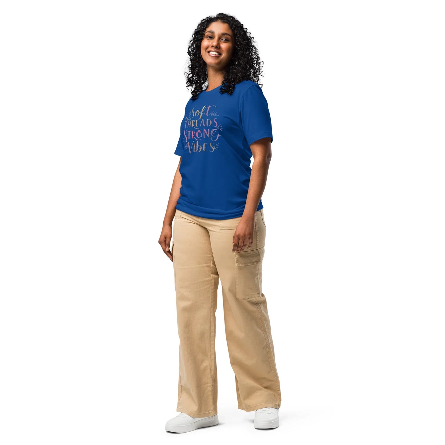 Women's T-Shirt | Soft Threads Strong Vibes - AwRans Clothing