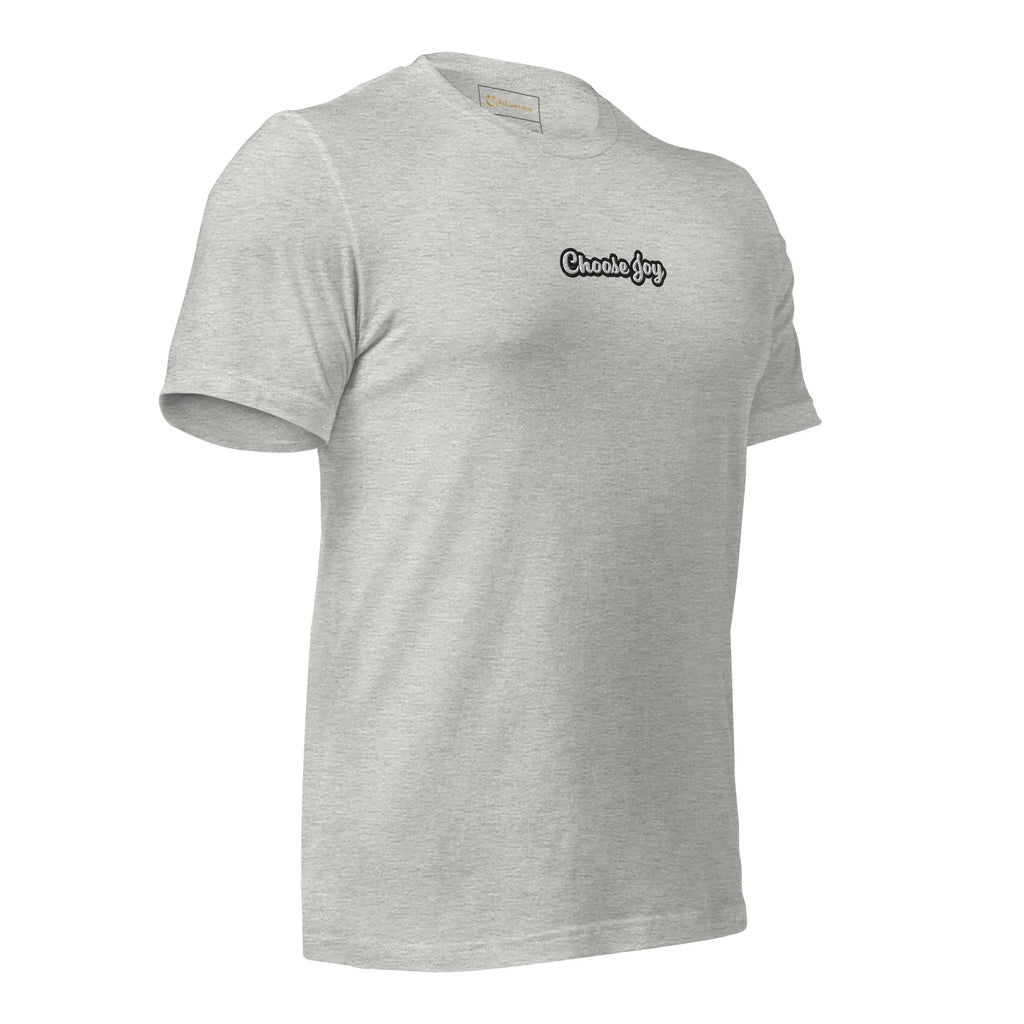 Unisex | Choose Joy T-Shirt t-shirt AwRans Clothing unisex-staple-t-shirt-athletic-heather-right-front-674b7086765e3