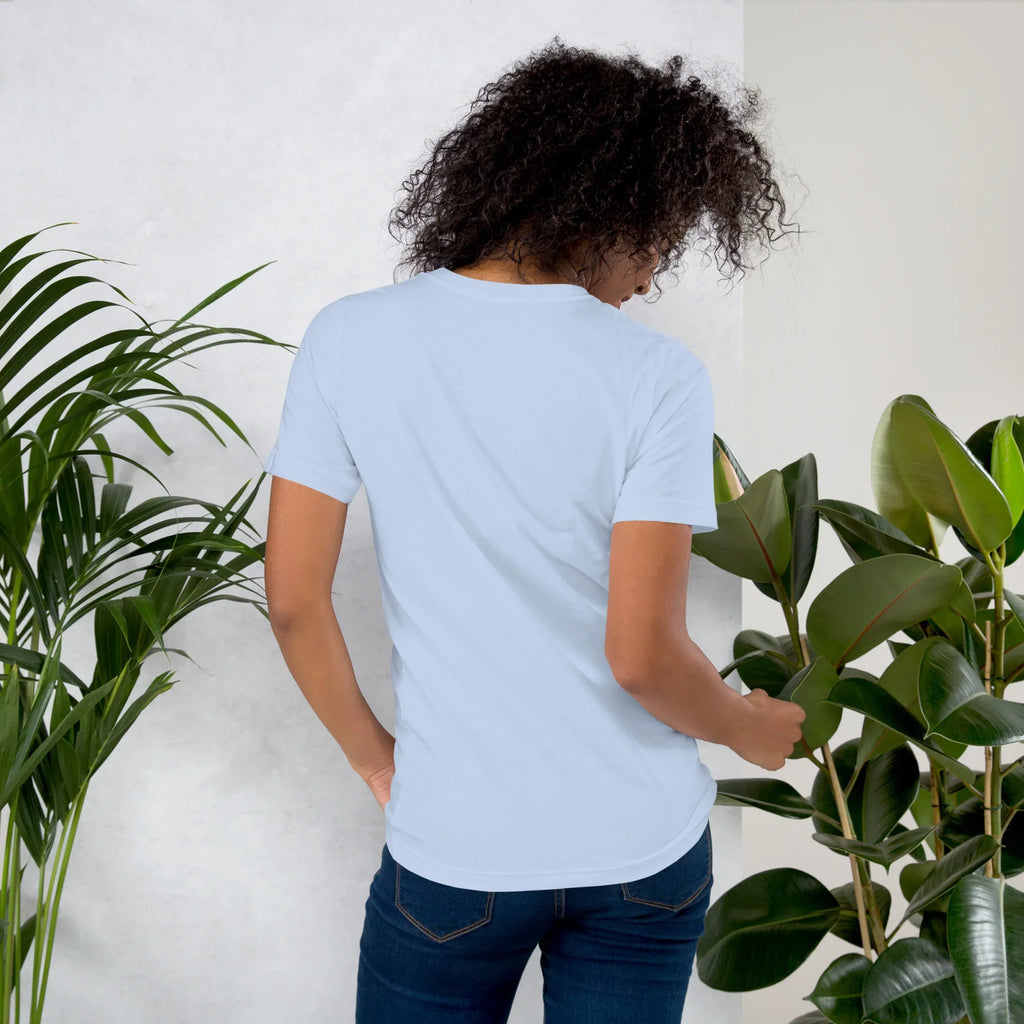 Women's T-Shirt | Wear The Moment Women's t-shirt AwRans Clothing unisex-staple-t-shirt-baby-blue-back-679bddbe8da73