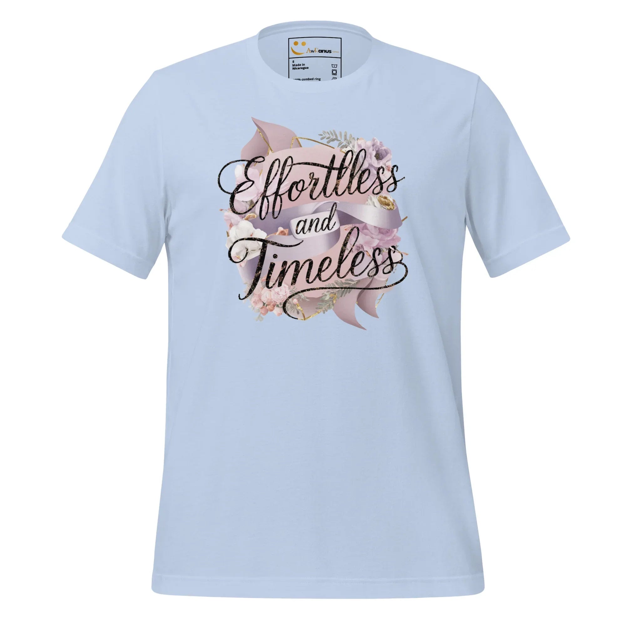 Women's T-Shirt | Effortless And Timeless Women's t-shirt AwRans Clothing unisex-staple-t-shirt-baby-blue-front-679a43e3ae8bf