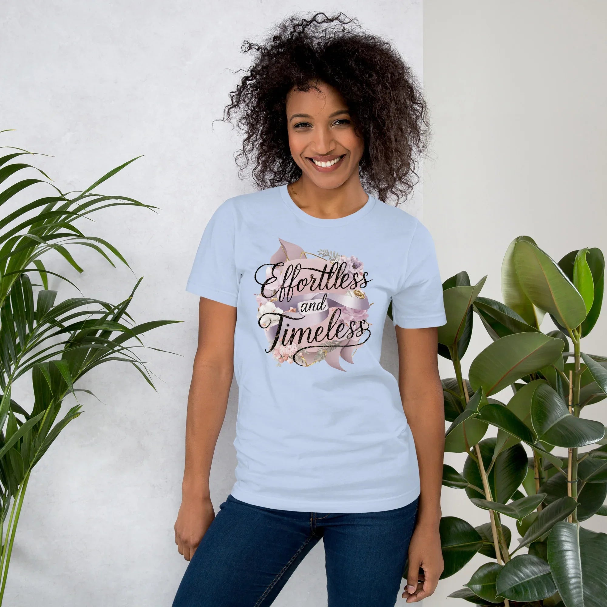 Women's T-Shirt | Effortless And Timeless Baby Blue Women's t-shirt AwRans Clothing unisex-staple-t-shirt-baby-blue-front-679a43e48f2ed