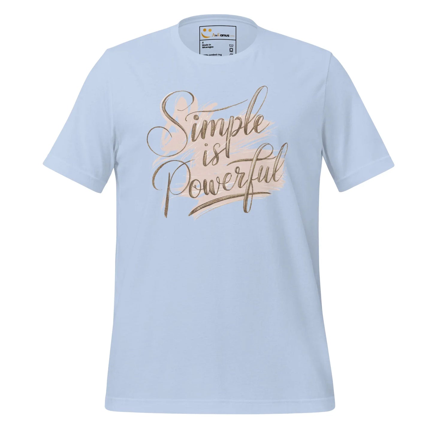 Women's T-Shirt | Simple Is Powerful - AwRans Clothing
