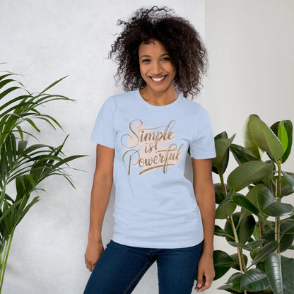 Women's T-Shirt | Simple Is Powerful - AwRans Clothing