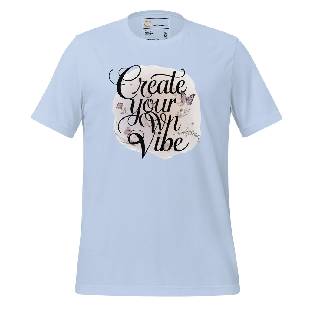 Women's T-Shirt | Create Your Own Vibe Women's t-shirt AwRans Clothing unisex-staple-t-shirt-baby-blue-front-679bc03b0cf12