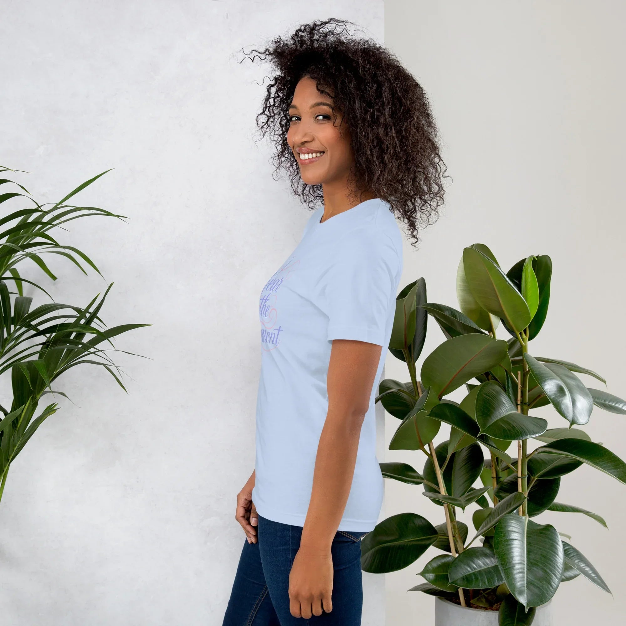 Women's T-Shirt | Wear The Moment Women's t-shirt AwRans Clothing unisex-staple-t-shirt-baby-blue-left-6799e653f1c49