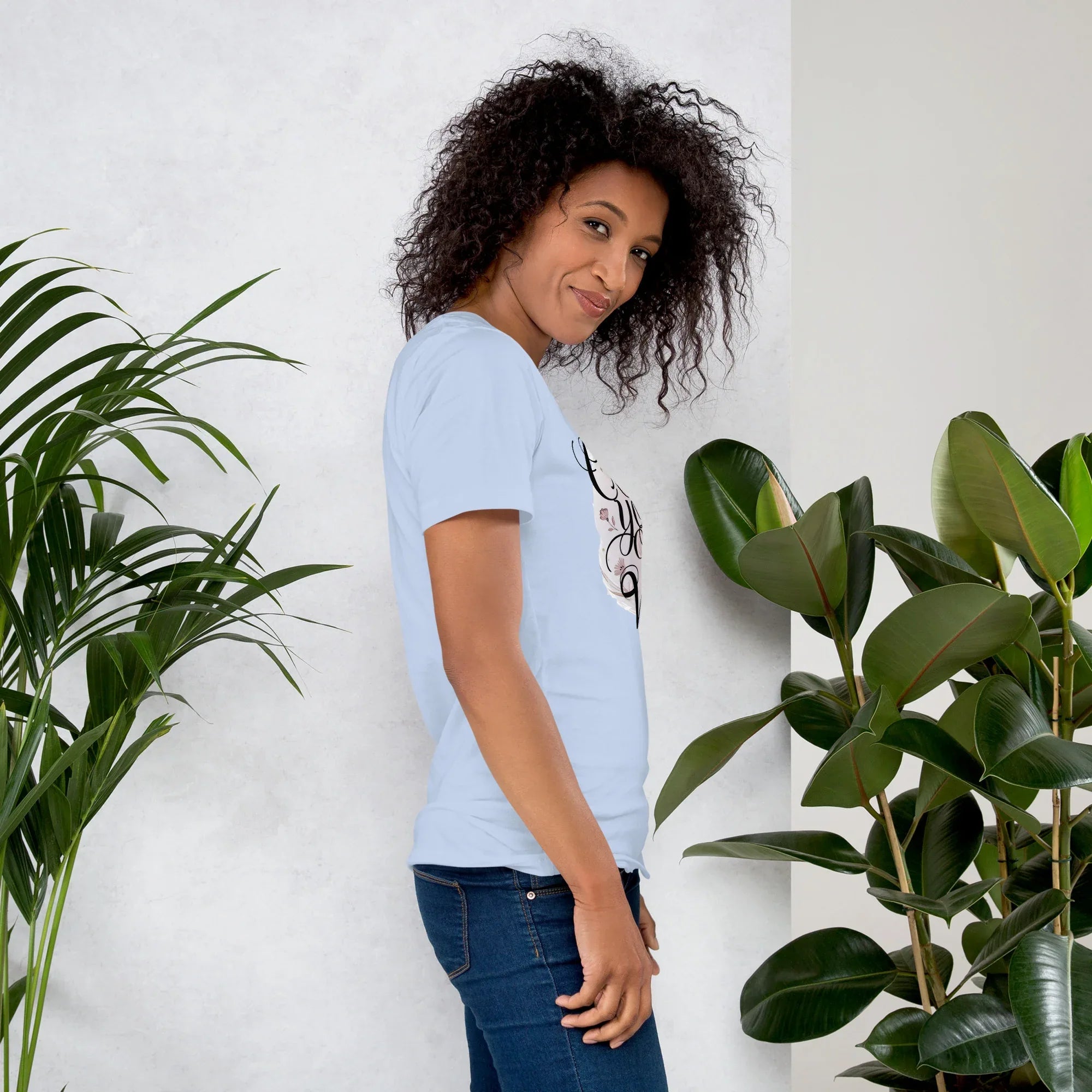 Women's T-Shirt | Create Your Own Vibe Women's t-shirt AwRans Clothing unisex-staple-t-shirt-baby-blue-right-679bc03c8bba1