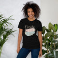 Women's T-Shirt | Creat Your Own Vibe Black Women's t-shirt AwRans Clothing unisex-staple-t-shirt-black-front-6799e51edd721