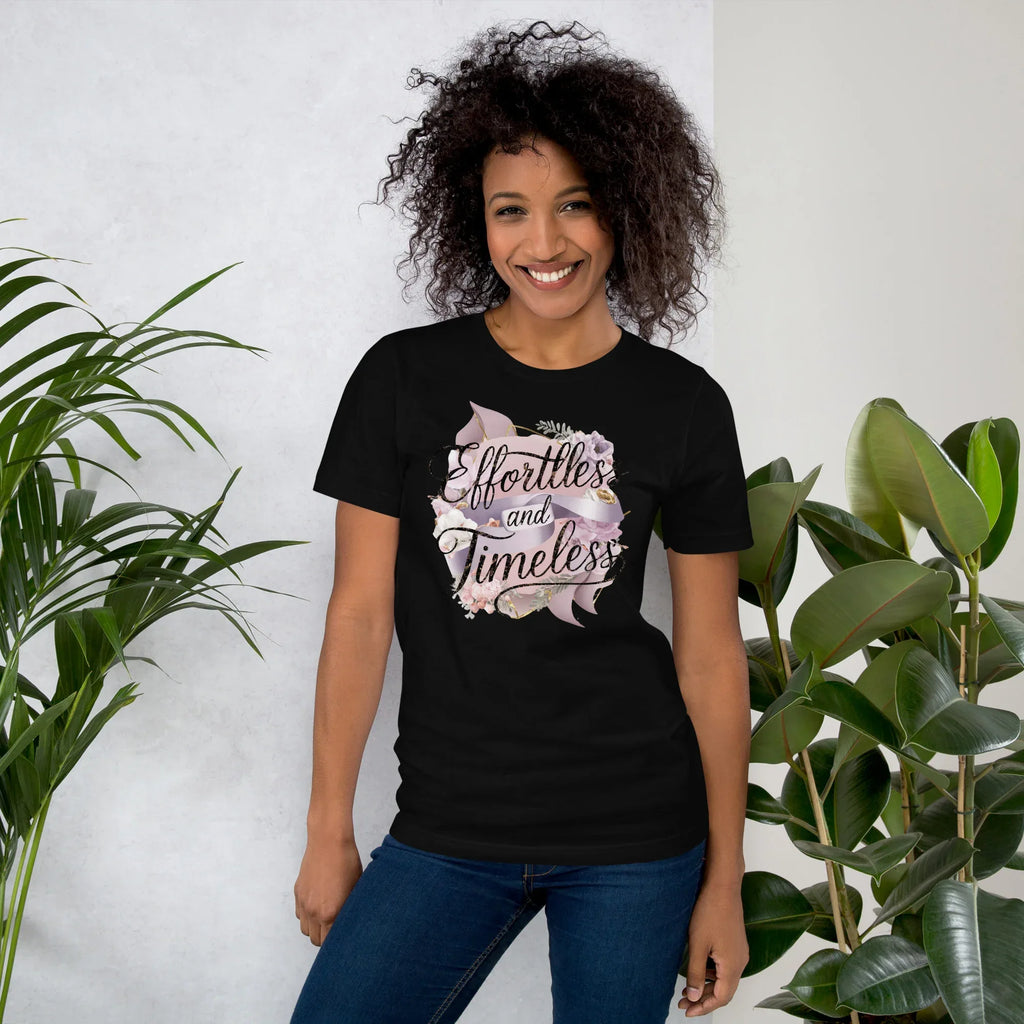 Women's T-Shirt | Effortless And Timeless Black Women's t-shirt AwRans Clothing unisex-staple-t-shirt-black-front-679a43e36ffc7