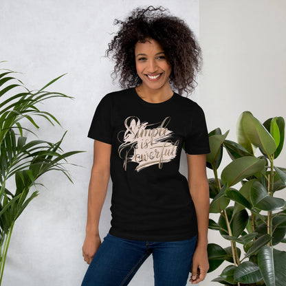 Women's T-Shirt | Simple Is Powerful - AwRans Clothing