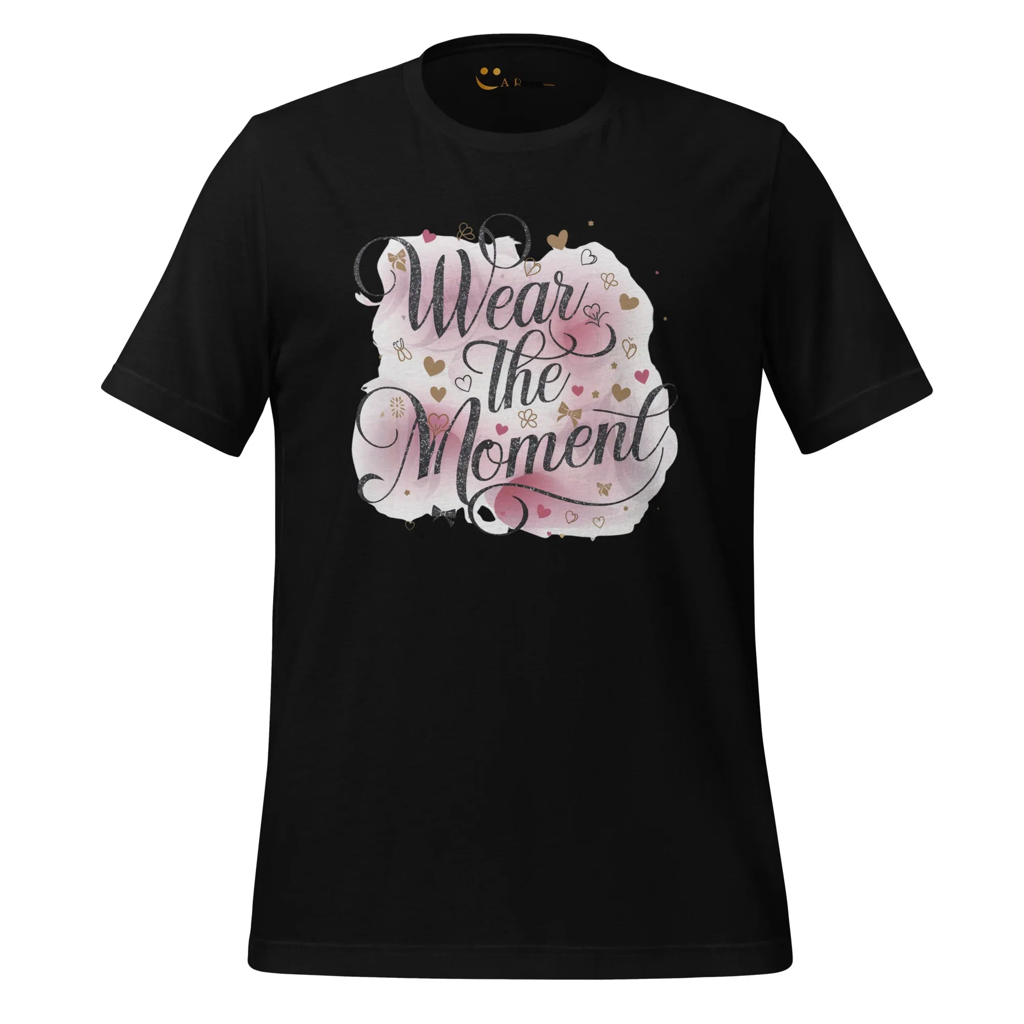 Women's T-Shirt | Wear The Moment Women's t-shirt AwRans Clothing unisex-staple-t-shirt-black-front-679a478334d53