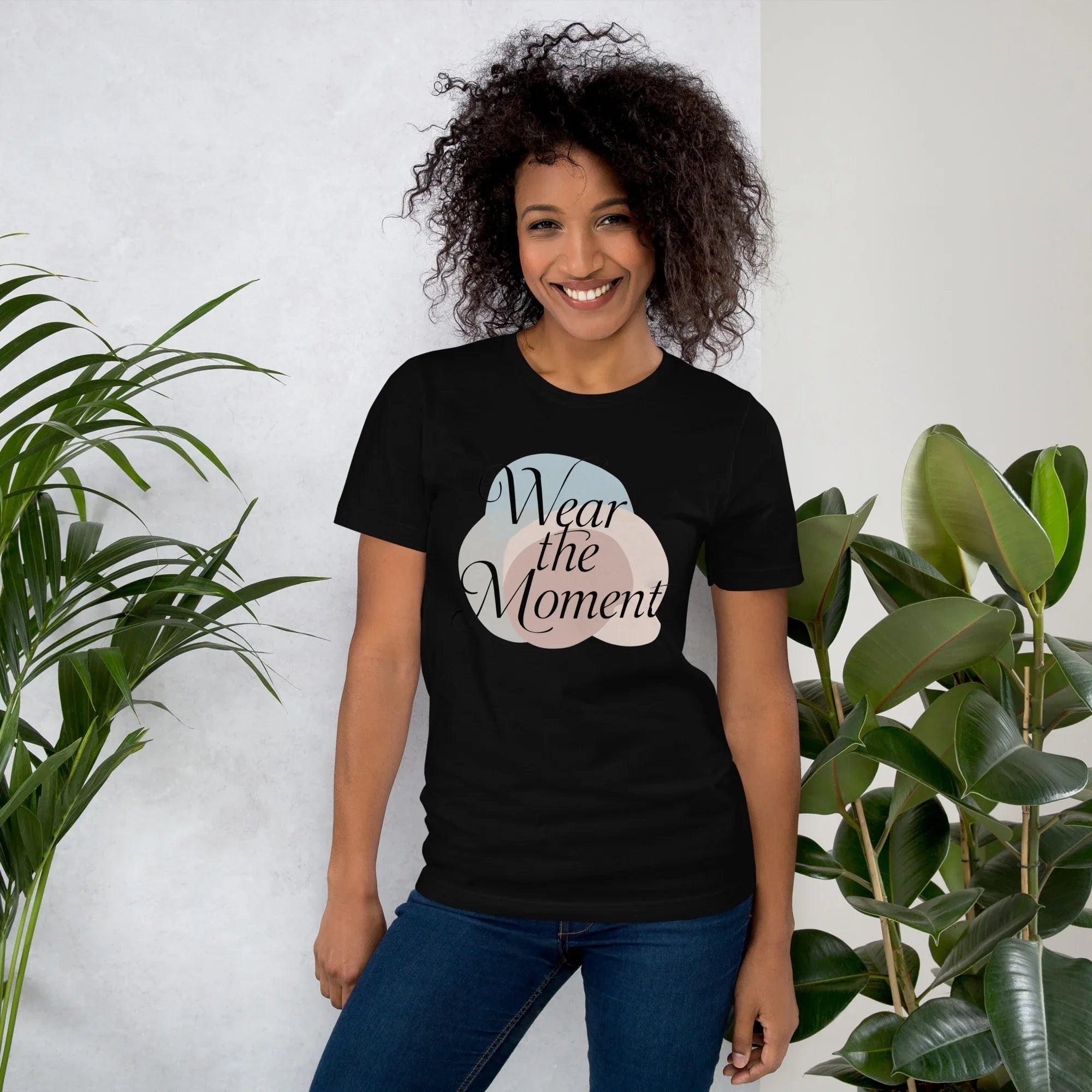 Women's T-Shirt | Wear The Moment Black Women's t-shirt AwRans Clothing unisex-staple-t-shirt-black-front-679a49098050d