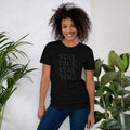 Women's T-Shirt | Stay True,Stay You. Black Women's t-shirt AwRans Clothing unisex-staple-t-shirt-black-front-679a9991ad03d