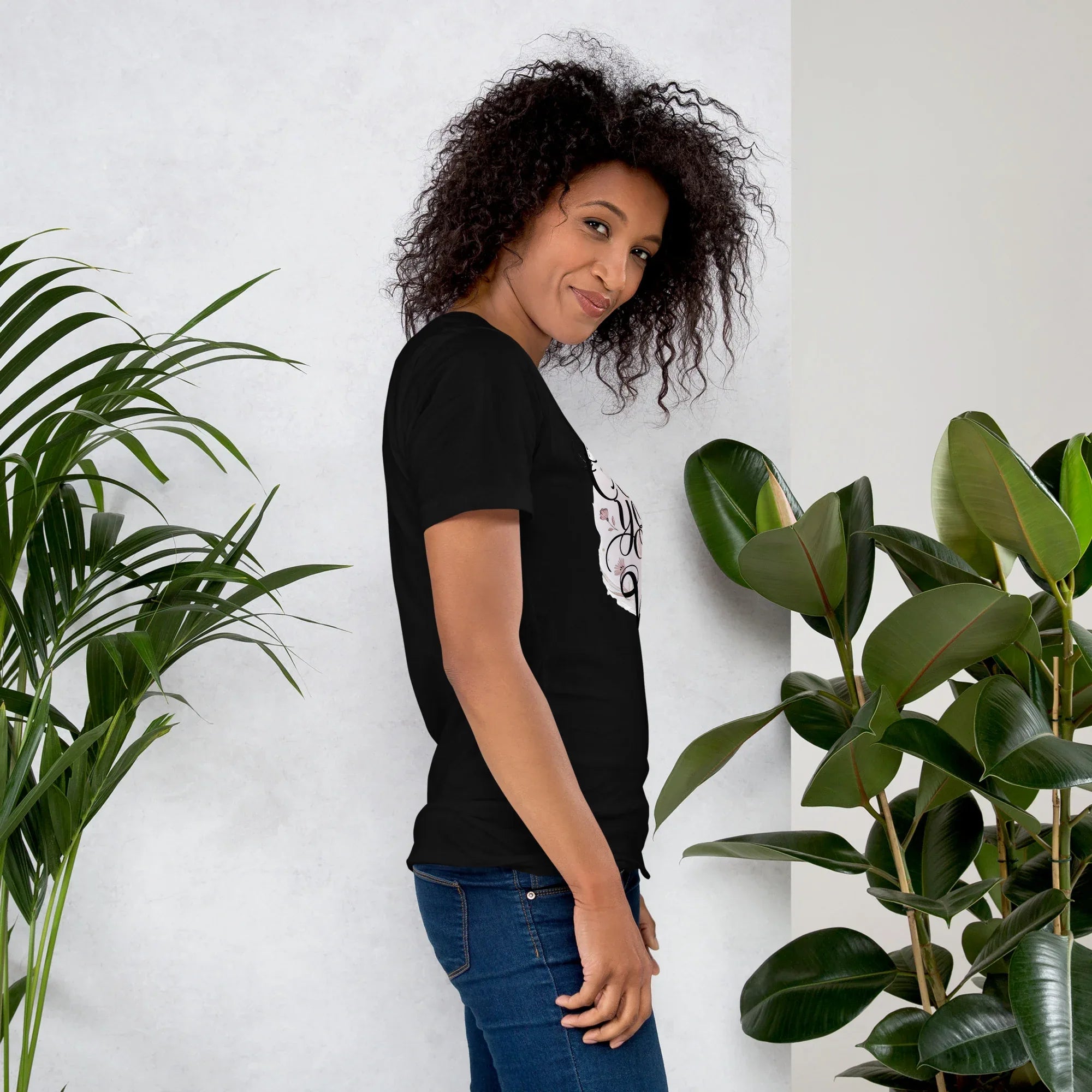 Women's T-Shirt | Create Your Own Vibe Women's t-shirt AwRans Clothing unisex-staple-t-shirt-black-right-679bc03b6c037