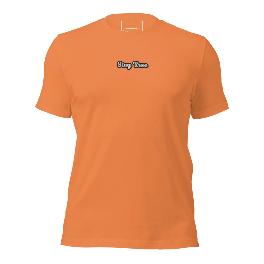 Unisex | Stay True T-Shirt t-shirt AwRans Clothing unisex-staple-t-shirt-burnt-orange-front-6749f573be26b