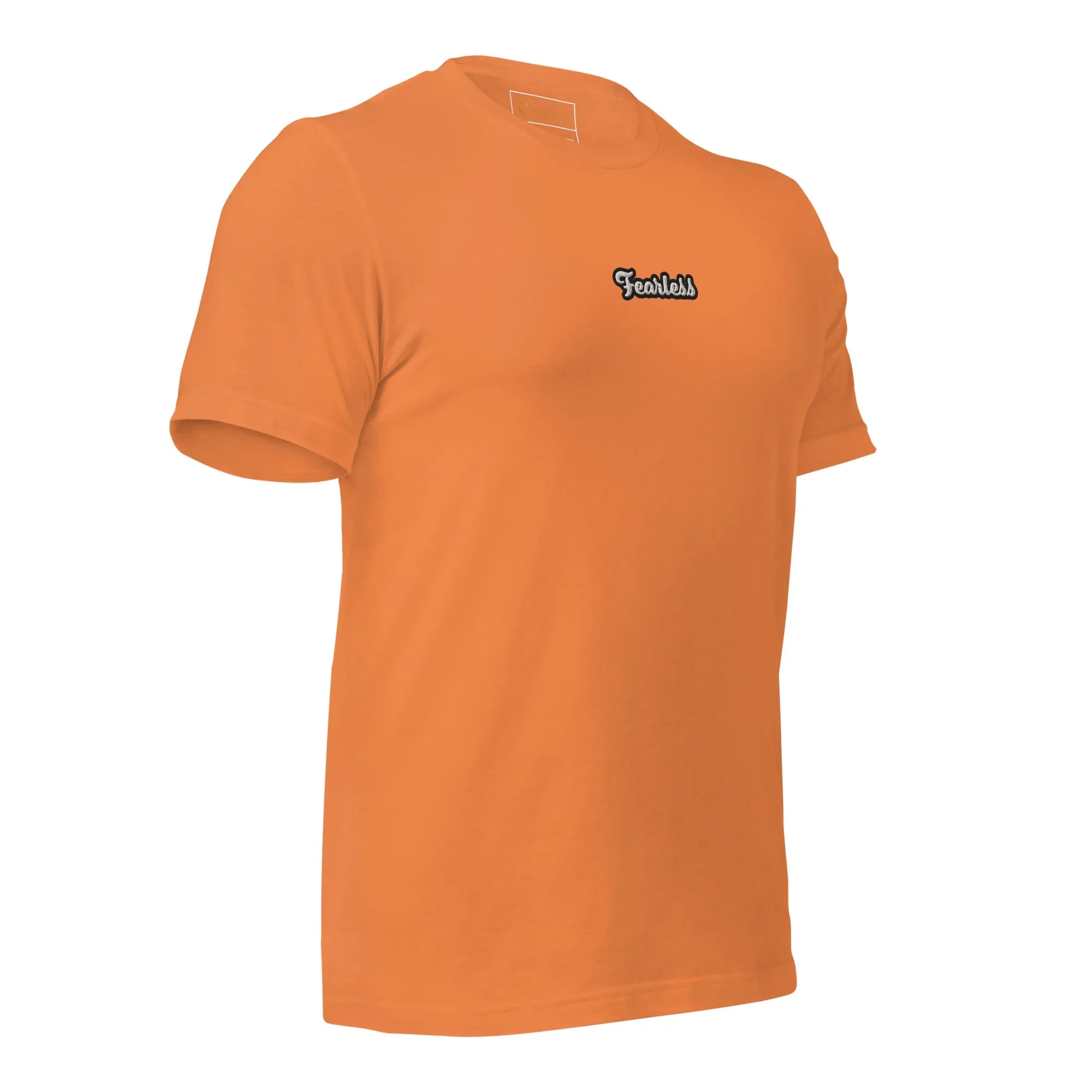Unisex | Fearless T-Shirt t-shirt AwRans Clothing unisex-staple-t-shirt-burnt-orange-right-front-674b718062057