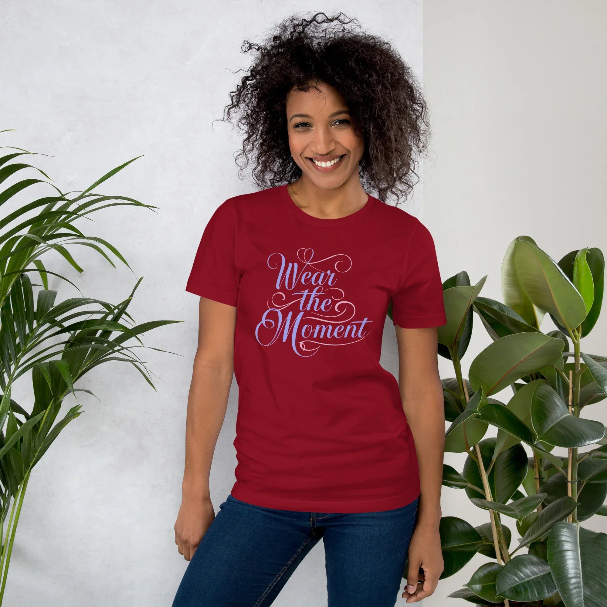 Women's T-Shirt | Wear The Moment Cardinal Women's t-shirt AwRans Clothing unisex-staple-t-shirt-cardinal-front-6799e6529efc9
