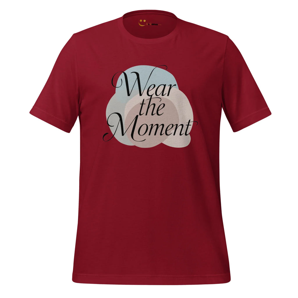 Women's T-Shirt | Wear The Moment Women's t-shirt AwRans Clothing unisex-staple-t-shirt-cardinal-front-679a490982f0d