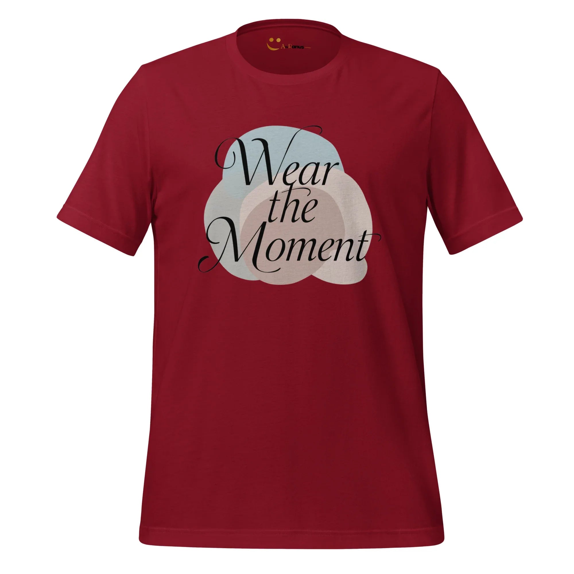Women's T-Shirt | Wear The Moment Women's t-shirt AwRans Clothing unisex-staple-t-shirt-cardinal-front-679a490982f0d