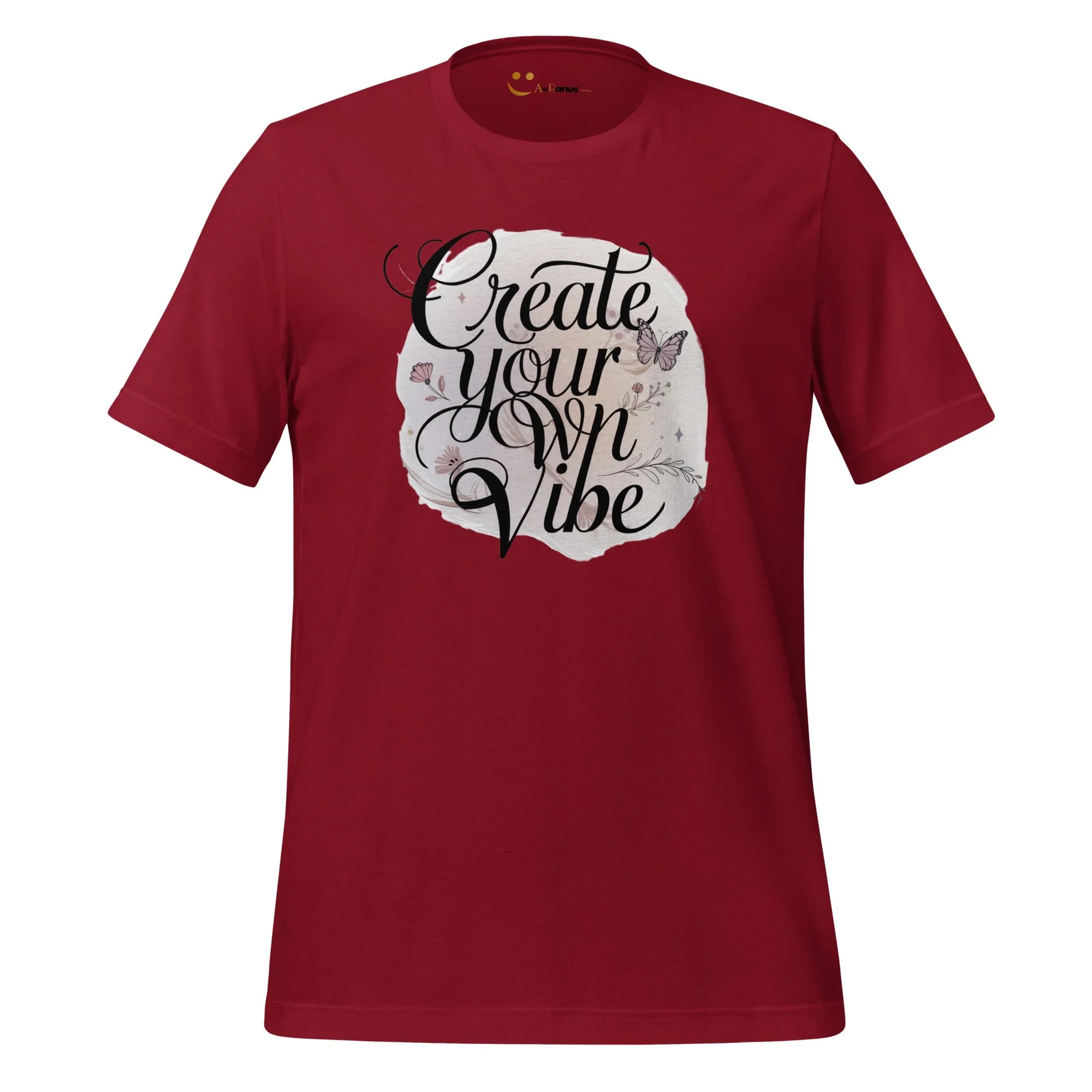 Women's T-Shirt | Create Your Own Vibe Women's t-shirt AwRans Clothing unisex-staple-t-shirt-cardinal-front-679bc03ac482a