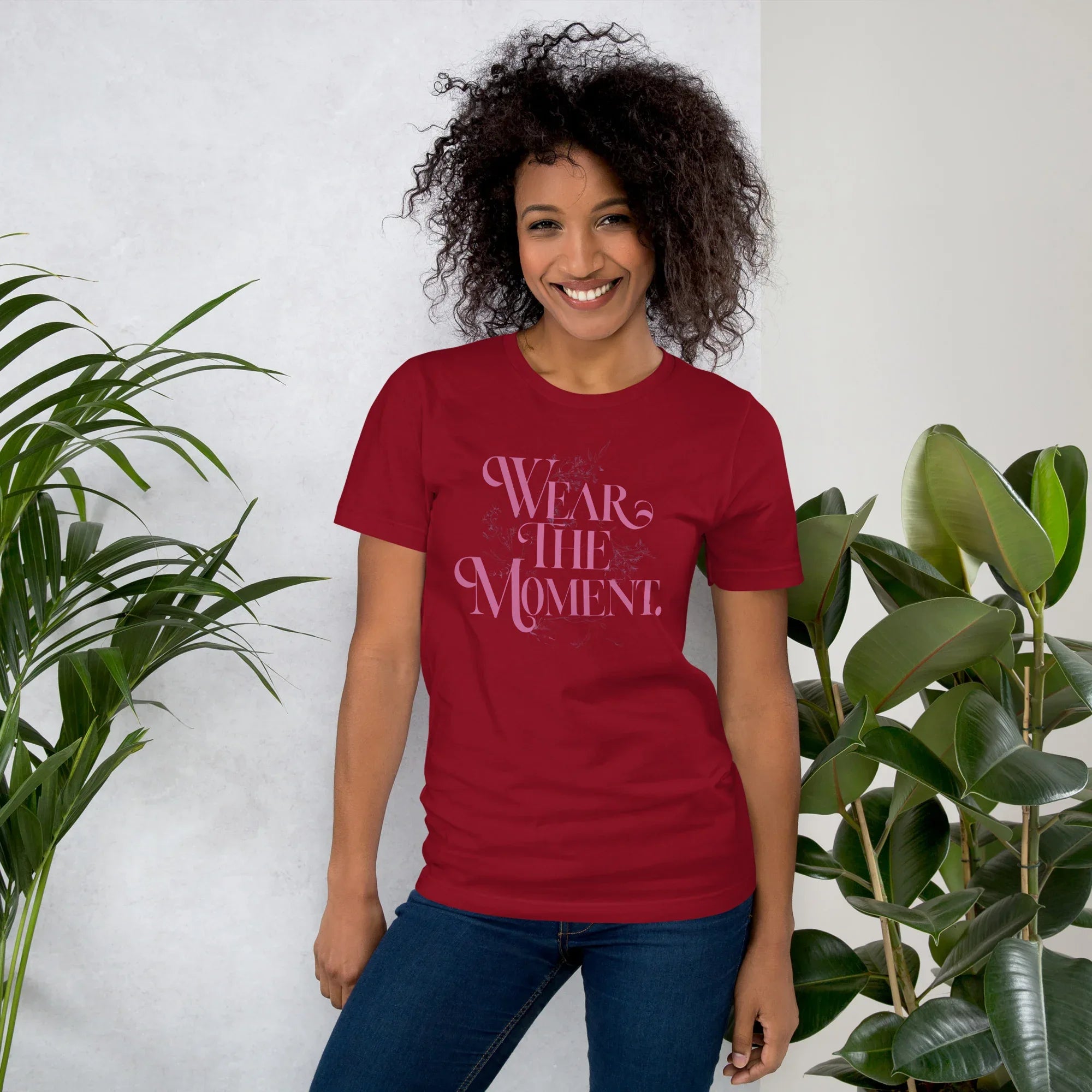 Women's T-Shirt | Wear The Moment Cardinal Women's t-shirt AwRans Clothing unisex-staple-t-shirt-cardinal-front-679bddbdf100d