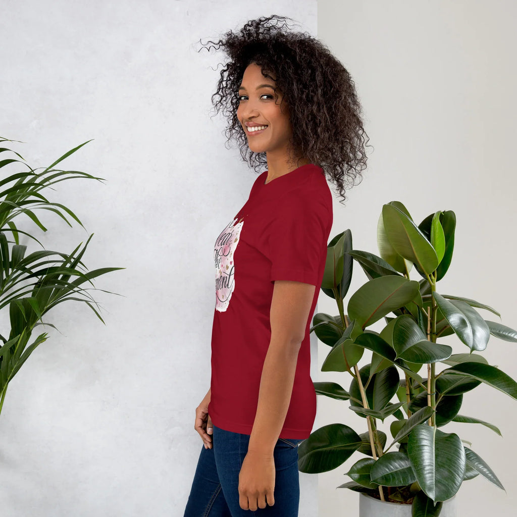 Women's T-Shirt | Wear The Moment Women's t-shirt AwRans Clothing unisex-staple-t-shirt-cardinal-left-679a4783e46e9