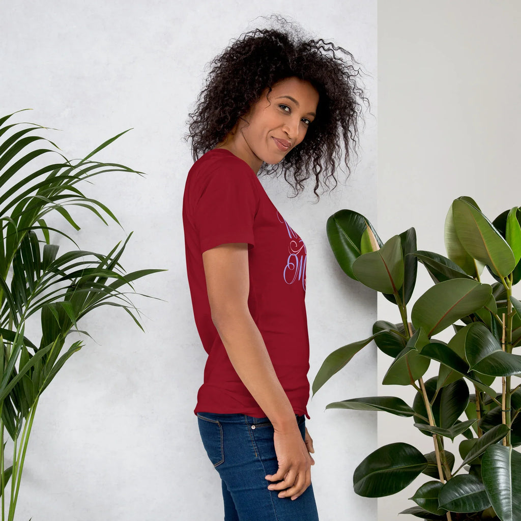 Women's T-Shirt | Wear The Moment Women's t-shirt AwRans Clothing unisex-staple-t-shirt-cardinal-right-6799e652aa3a5