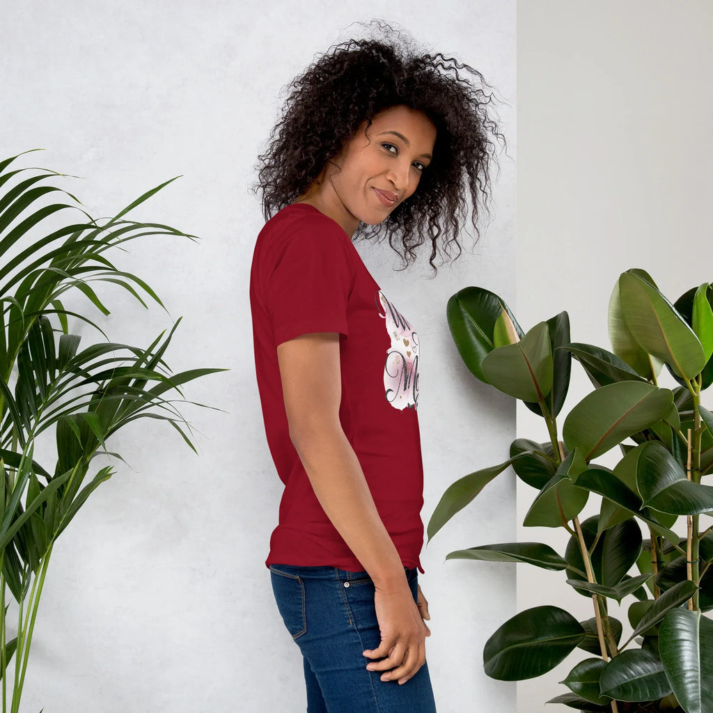 Women's T-Shirt | Wear The Moment Women's t-shirt AwRans Clothing unisex-staple-t-shirt-cardinal-right-679a4783e72e5