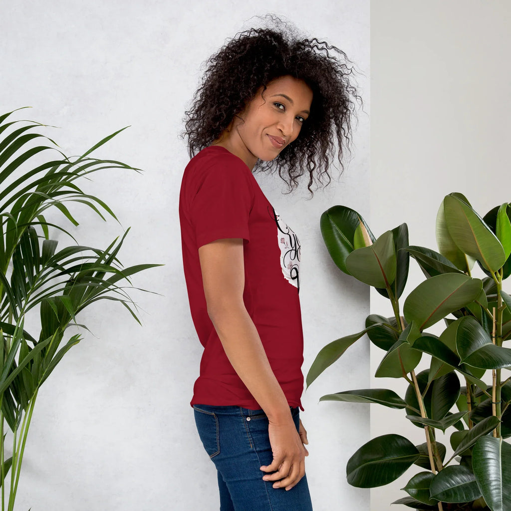 Women's T-Shirt | Create Your Own Vibe Women's t-shirt AwRans Clothing unisex-staple-t-shirt-cardinal-right-679bc03b73f4e