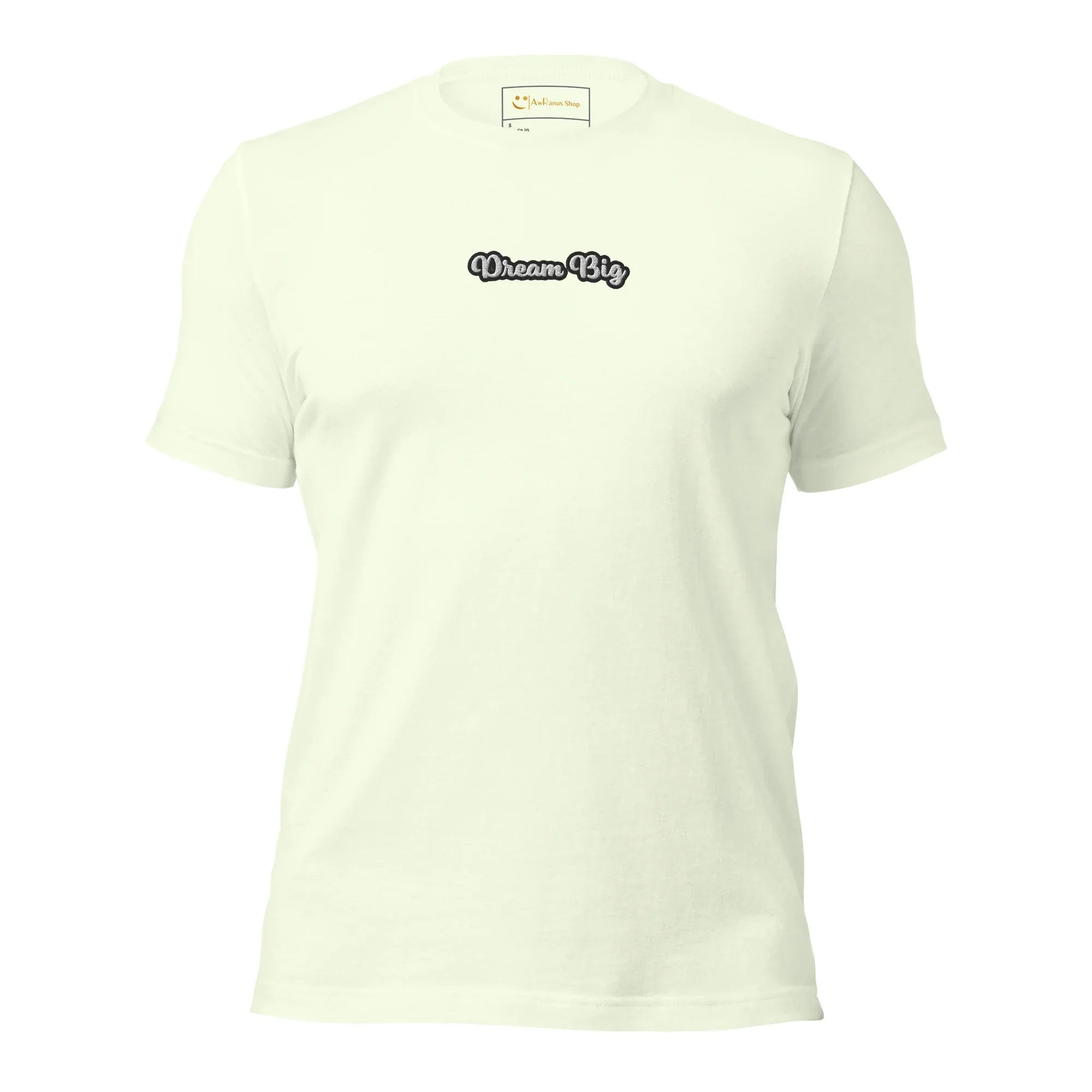 Unisex | Dream Big T-Shirt t-shirt AwRans Clothing unisex-staple-t-shirt-citron-front-6749f20a78213