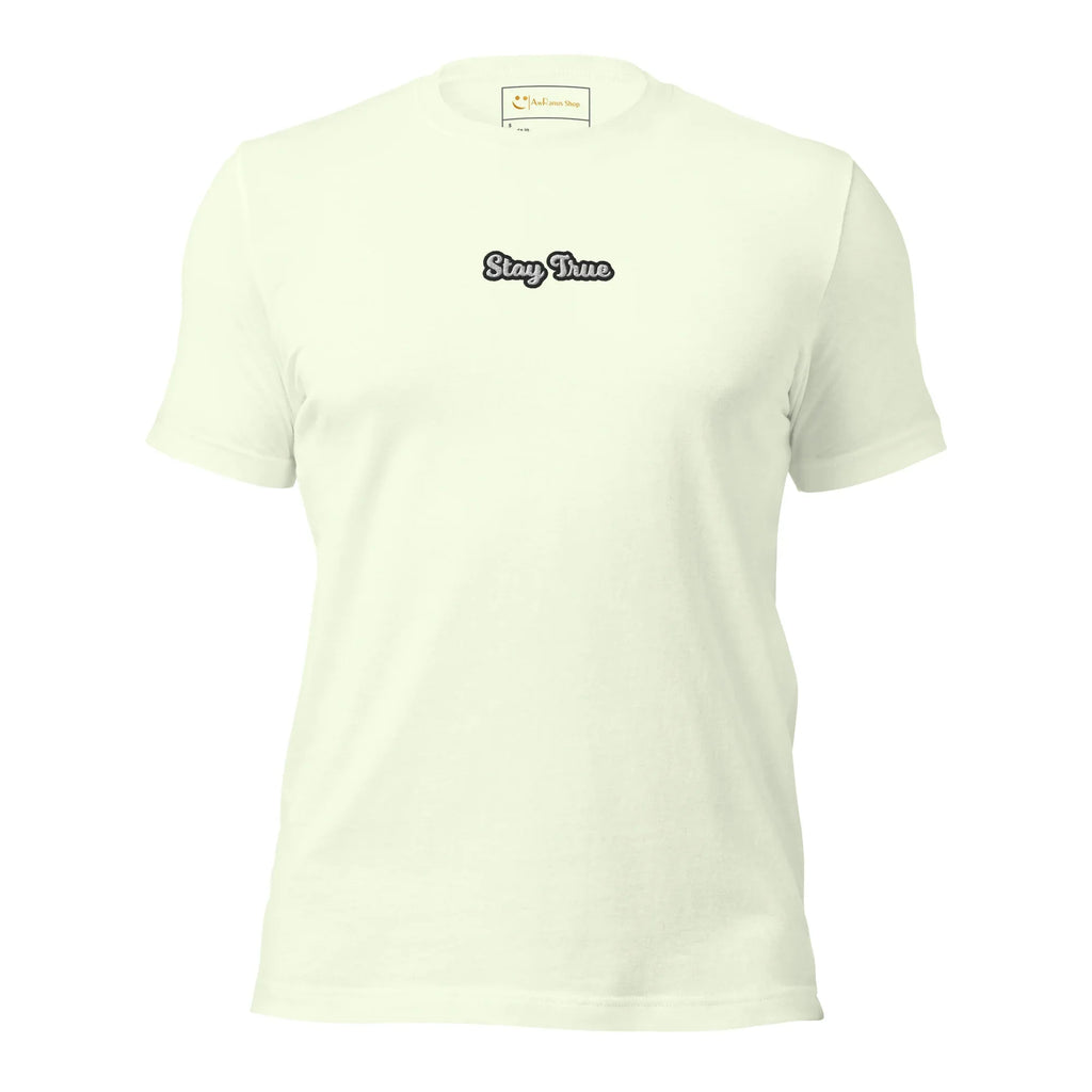 Unisex | Stay True T-Shirt t-shirt AwRans Clothing unisex-staple-t-shirt-citron-front-6749f576f144b