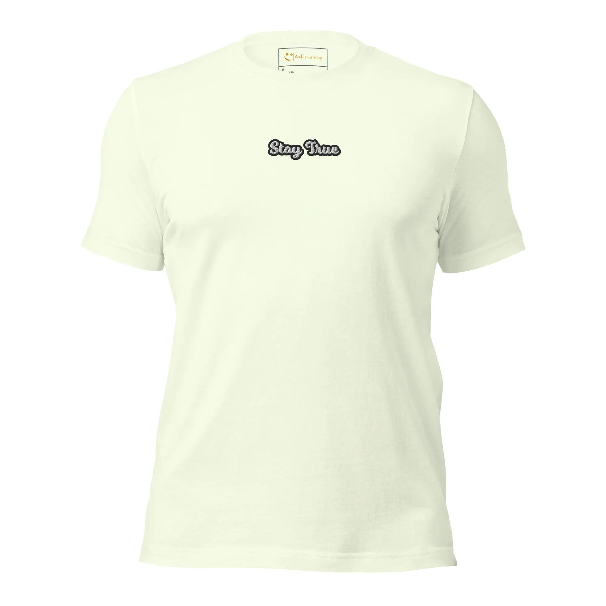 Unisex | Stay True T-Shirt t-shirt AwRans Clothing unisex-staple-t-shirt-citron-front-6749f576f144b