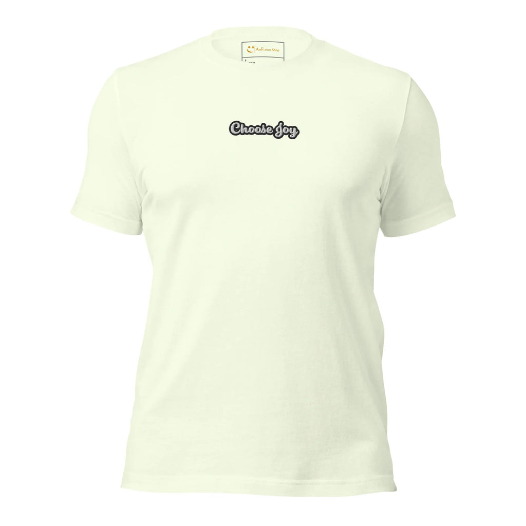 Unisex | Choose Joy T-Shirt t-shirt AwRans Clothing unisex-staple-t-shirt-citron-front-674b708798243