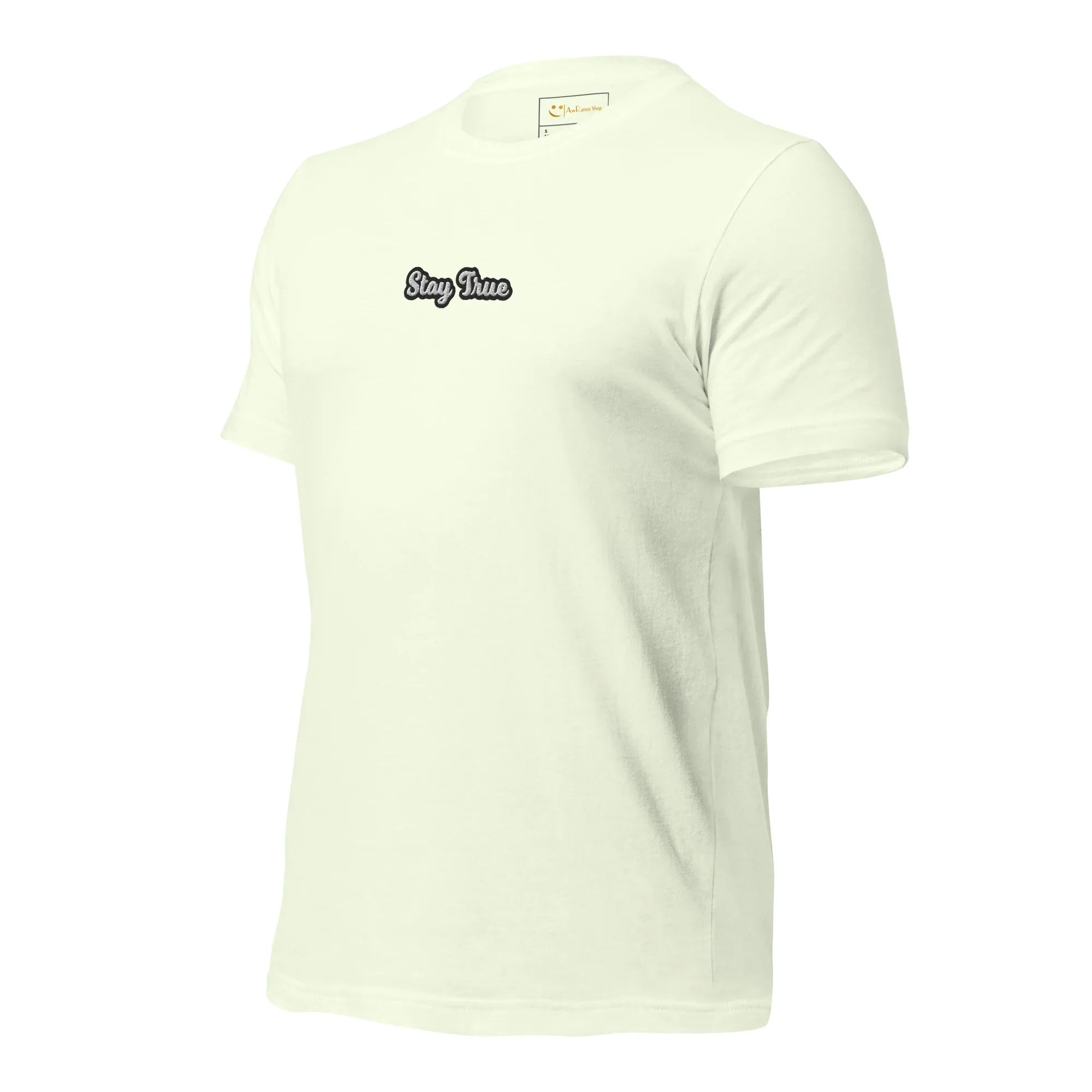 Unisex | Stay True T-Shirt t-shirt AwRans Clothing unisex-staple-t-shirt-citron-left-front-6749f5771a09c