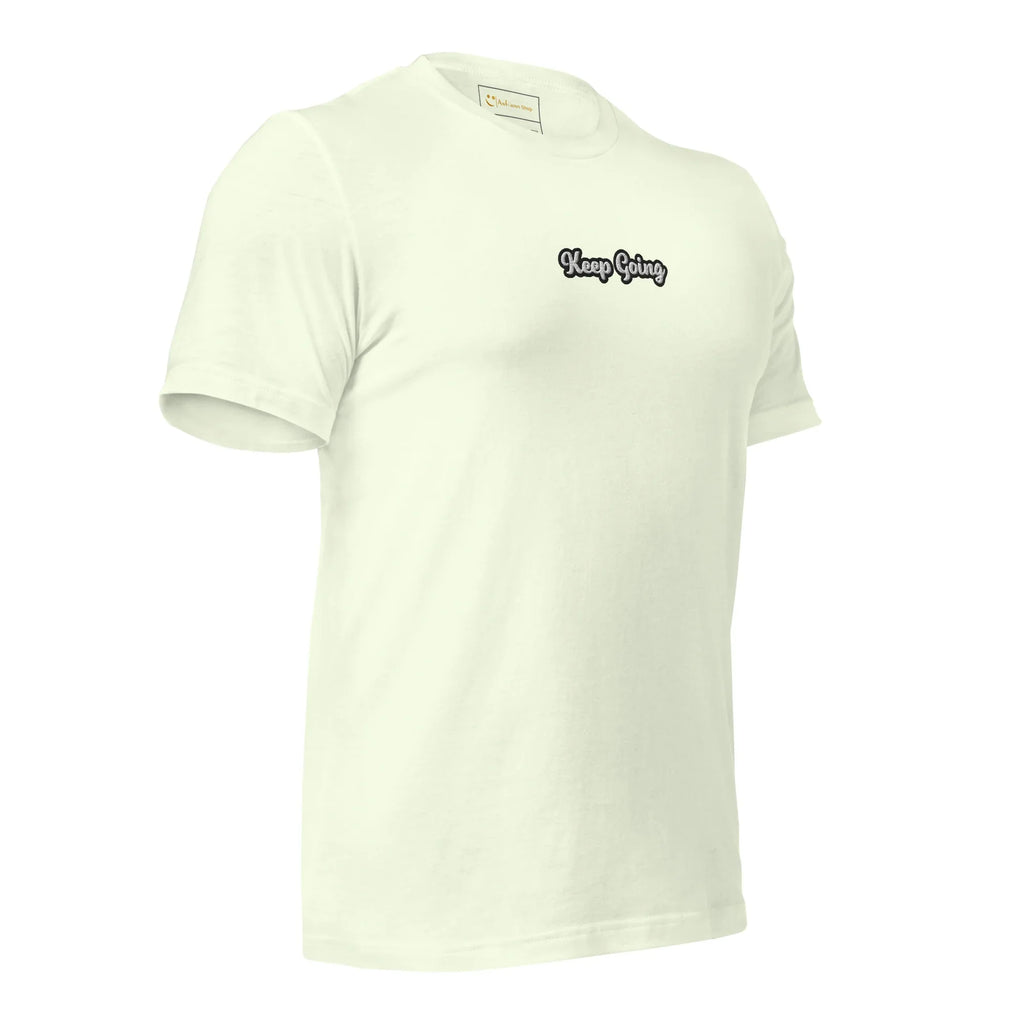 Unisex | Keep Going T-Shirt t-shirt AwRans Clothing unisex-staple-t-shirt-citron-right-front-6749e0f7585f0