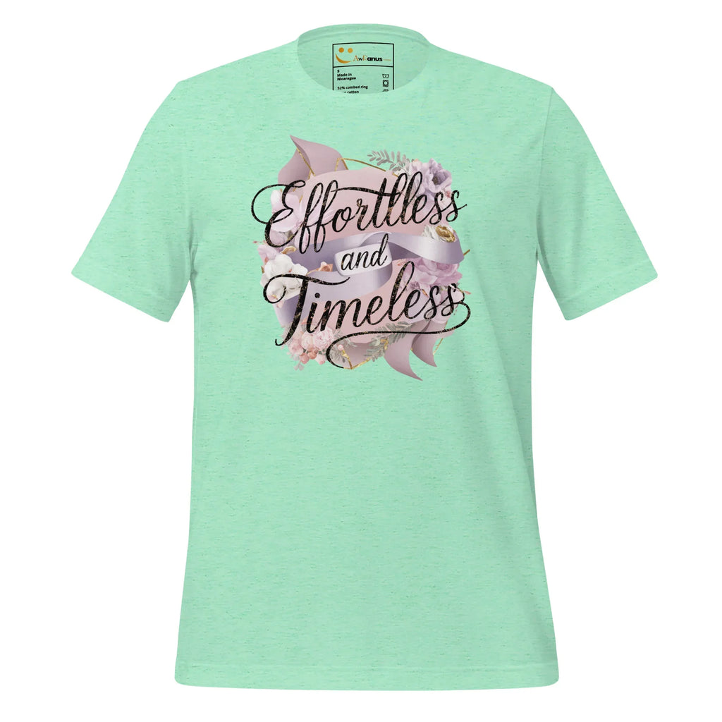 Women's T-Shirt | Effortless And Timeless Women's t-shirt AwRans Clothing unisex-staple-t-shirt-heather-mint-front-679a43e3cc114