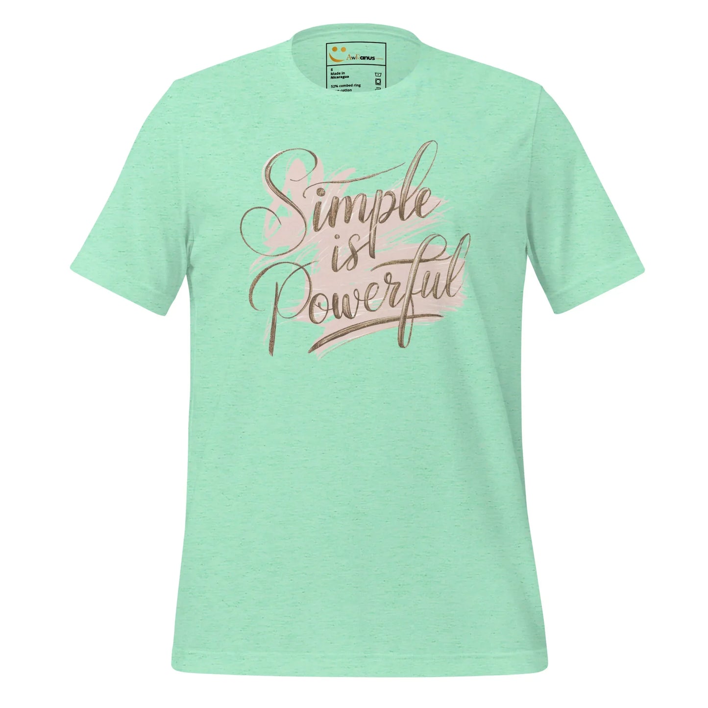 Women's T-Shirt | Simple Is Powerful - AwRans Clothing