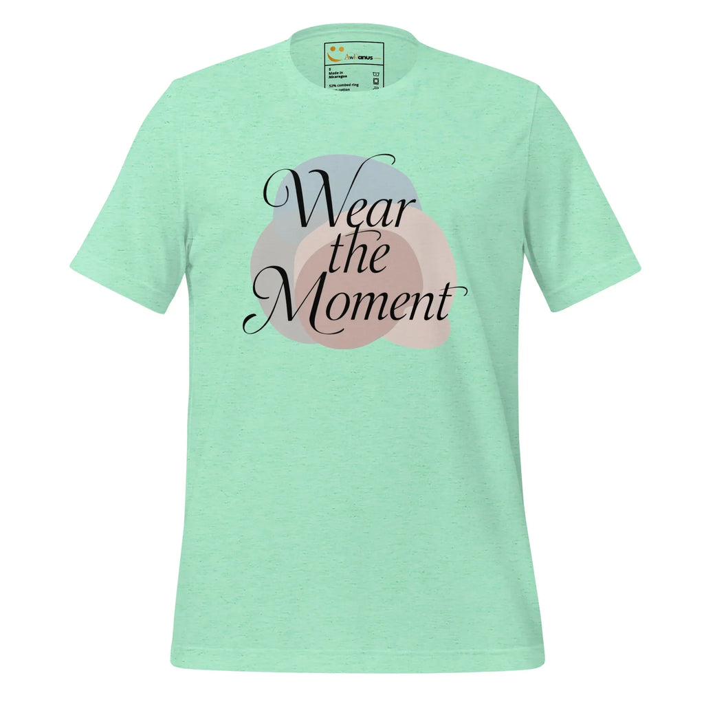 Women's T-Shirt | Wear The Moment Women's t-shirt AwRans Clothing unisex-staple-t-shirt-heather-mint-front-679a4909dfbb7