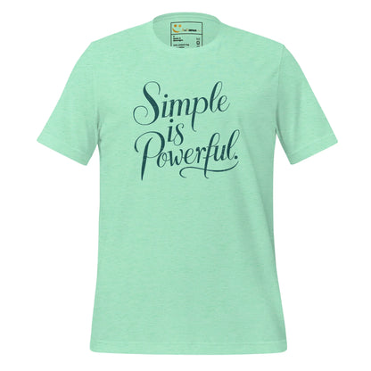 Women's T-Shirt | Simple Is Powerful - AwRans Clothing