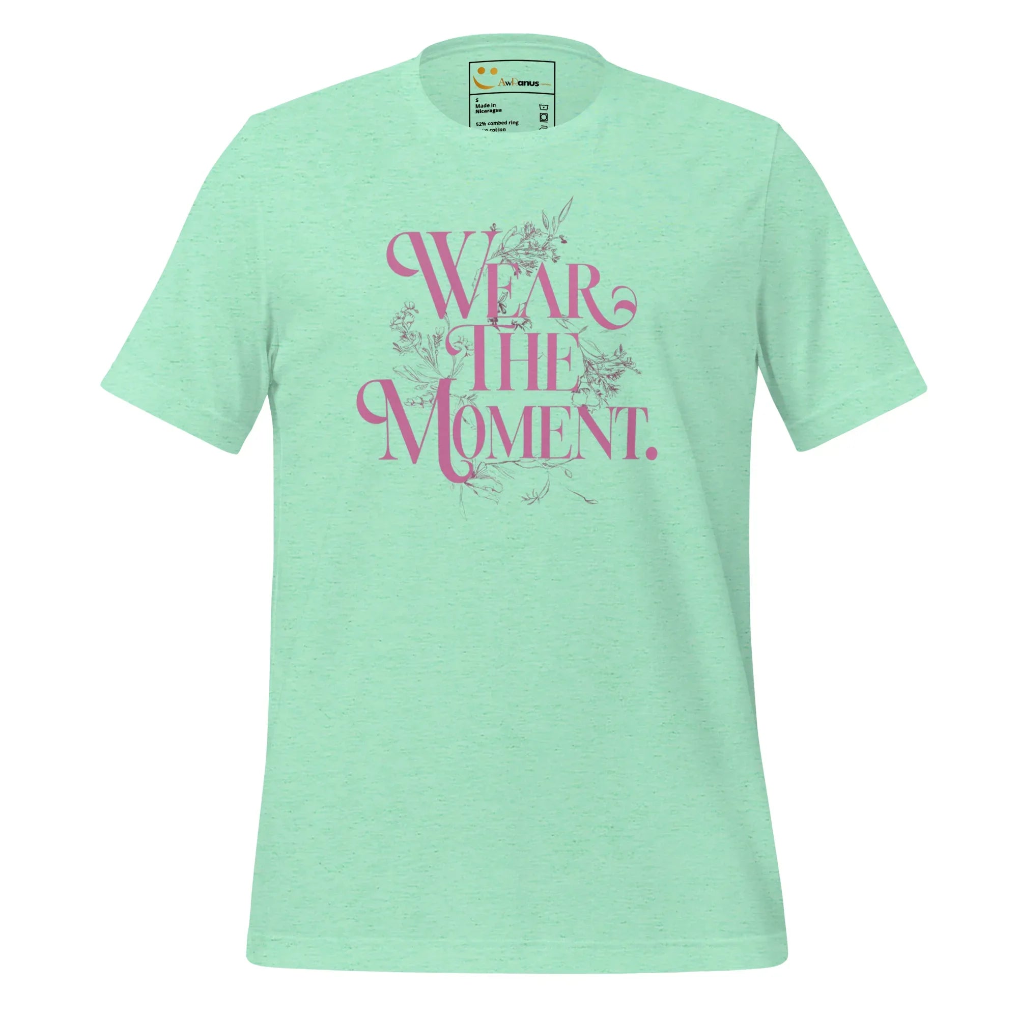 Women's T-Shirt | Wear The Moment Women's t-shirt AwRans Clothing unisex-staple-t-shirt-heather-mint-front-679bddbdb38f0