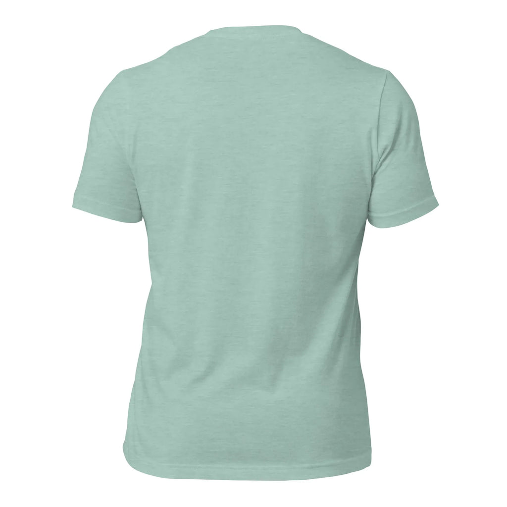 Unisex | Keep Going T-Shirt t-shirt AwRans Clothing unisex-staple-t-shirt-heather-prism-dusty-blue-back-6749e0f5567cc