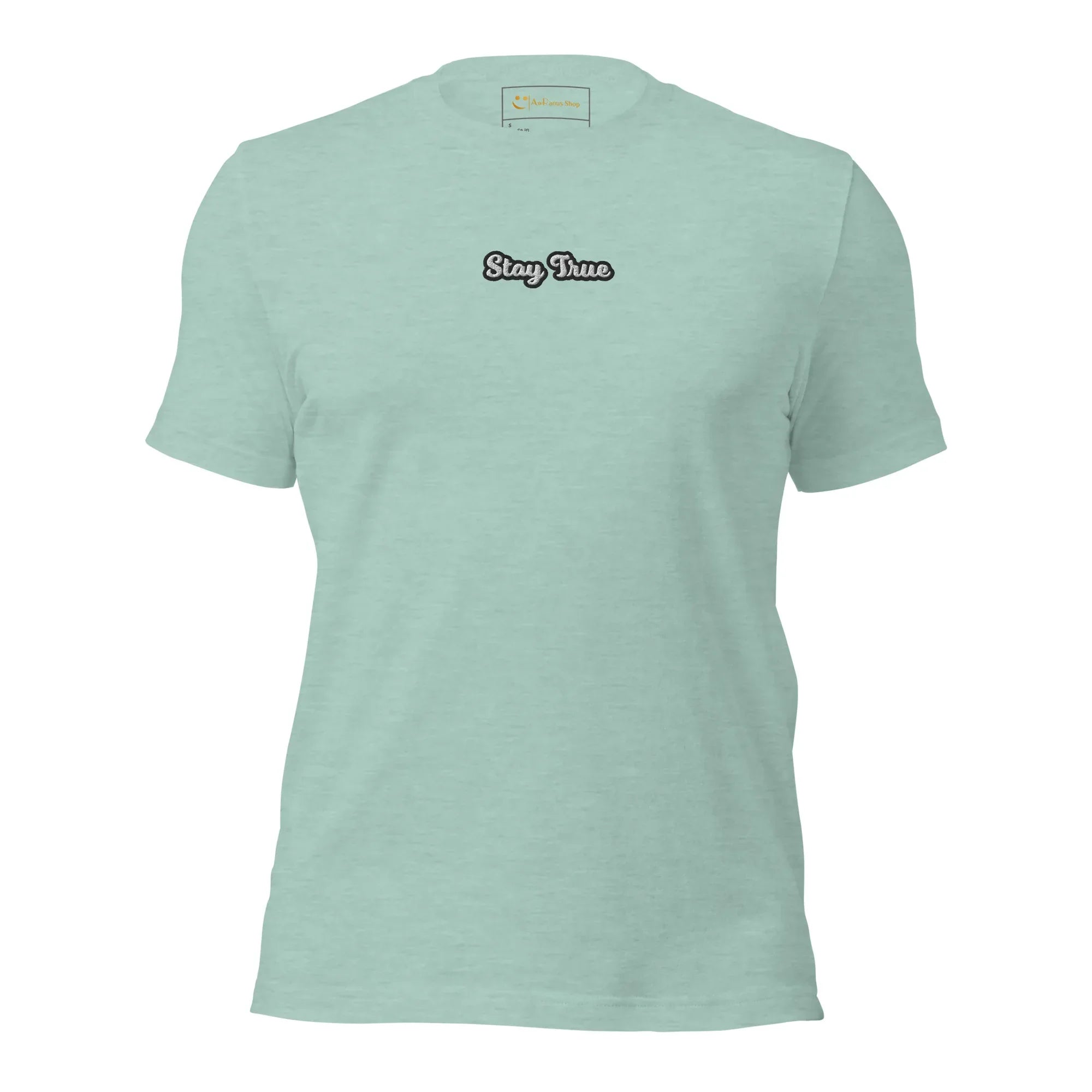 Unisex | Stay True T-Shirt t-shirt AwRans Clothing unisex-staple-t-shirt-heather-prism-dusty-blue-front-6749f574921f0
