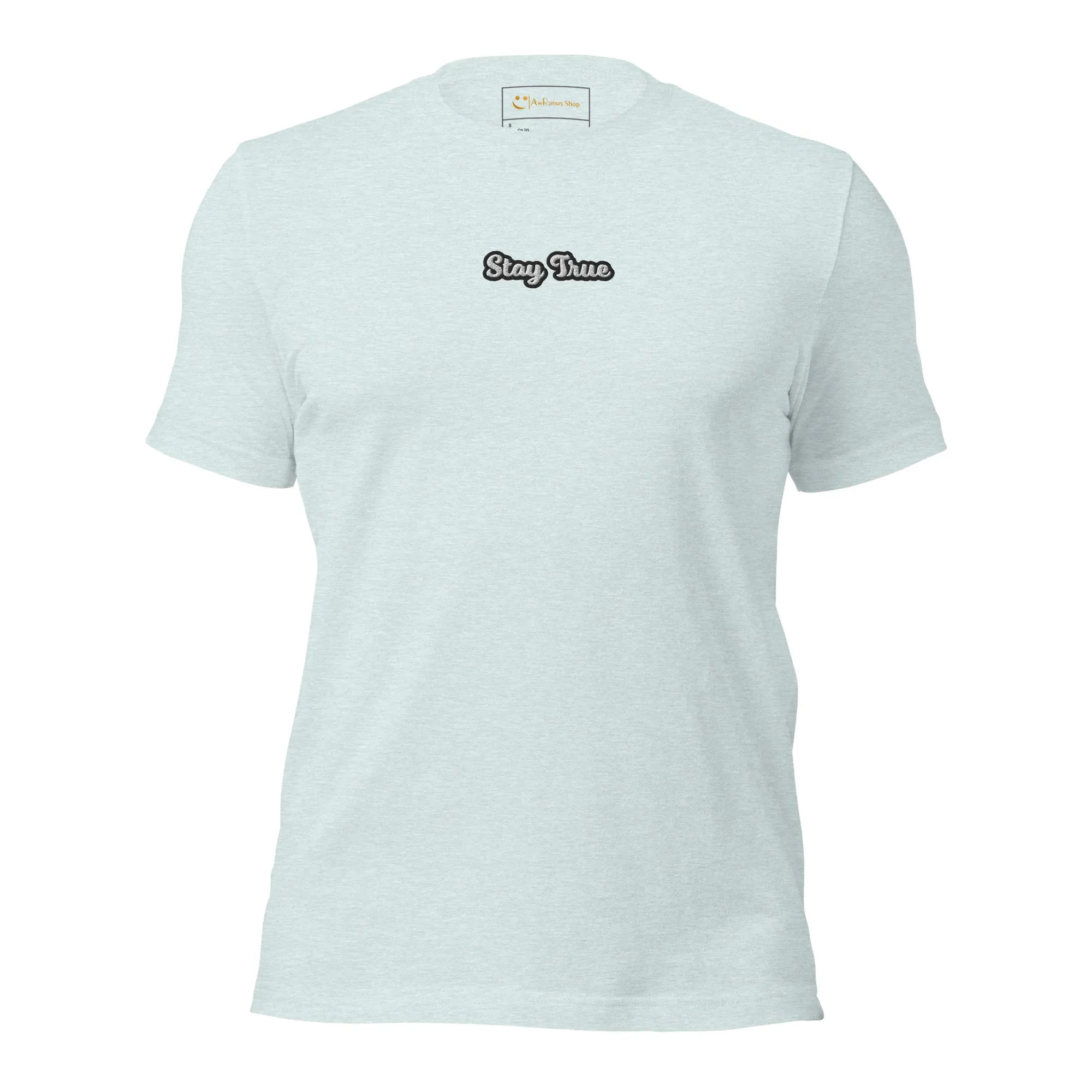 Unisex | Stay True T-Shirt t-shirt AwRans Clothing unisex-staple-t-shirt-heather-prism-ice-blue-front-6749f5768b981